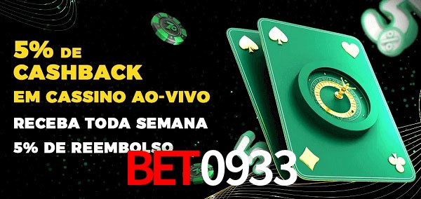 Promoções do cassino ao Vivo BET0933